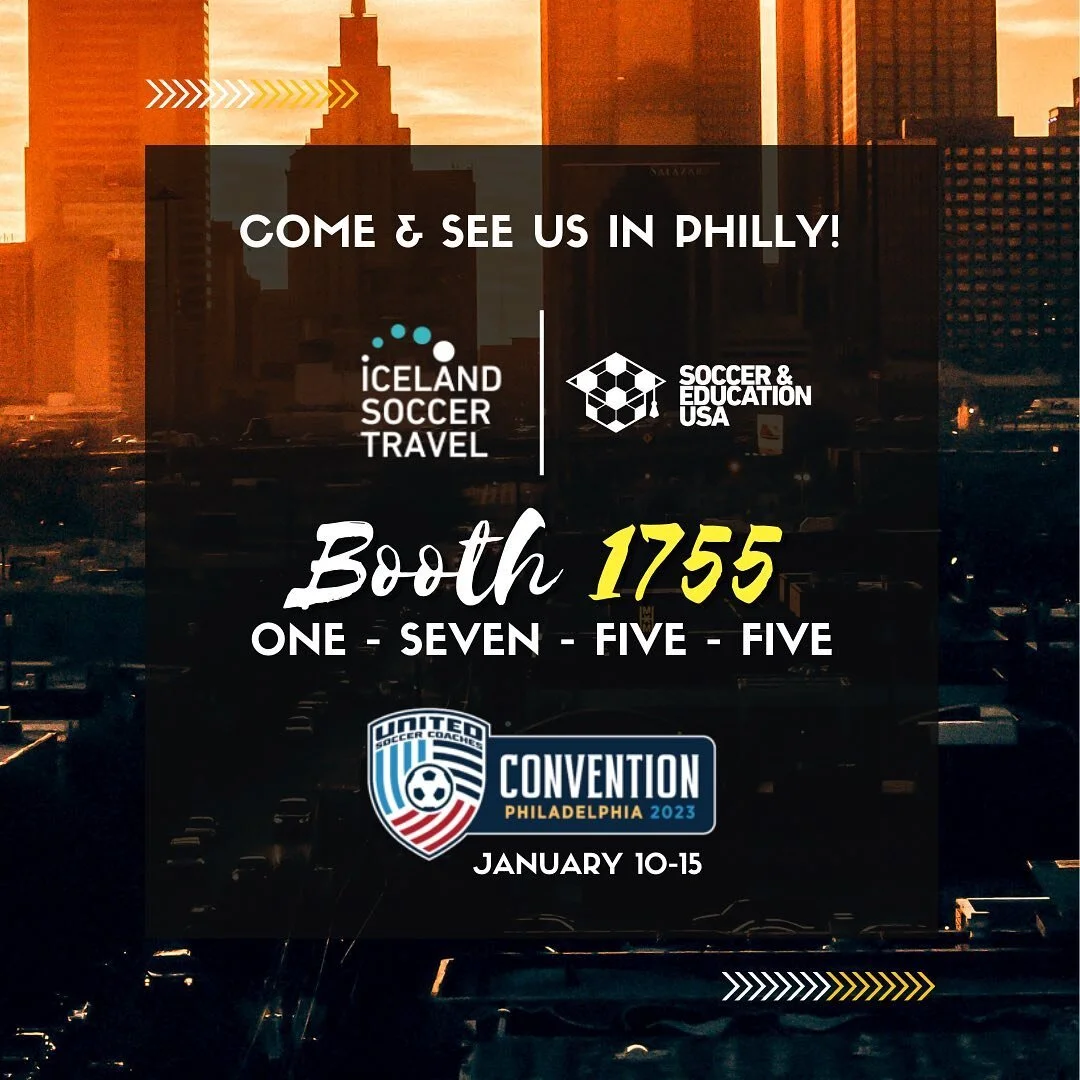 Soccer & Education USA á United Soccer Convention í Fíladelfíu, bás 1755.